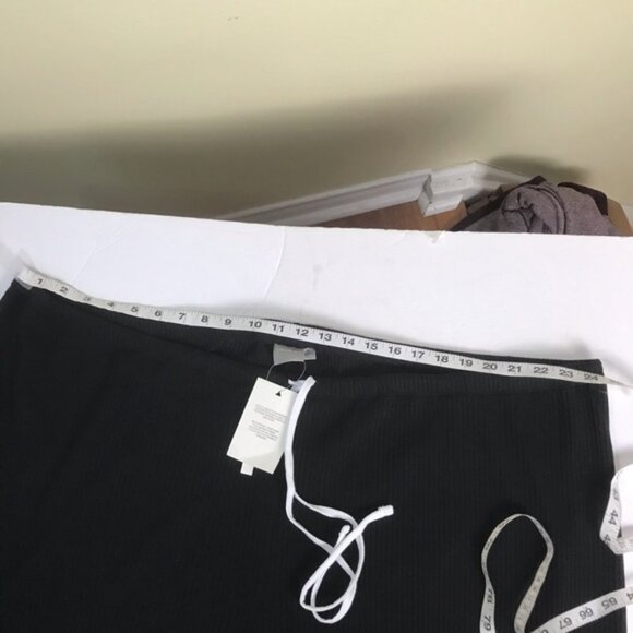 ASOS NEW Tag Curve Drawing Stretch Leggings Ribbed Cotton Pants Plus Size 6x - Picture 8 of 13